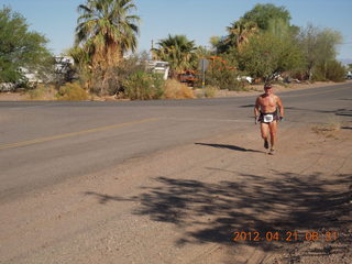 Bouse run - Adam running with #500 bib