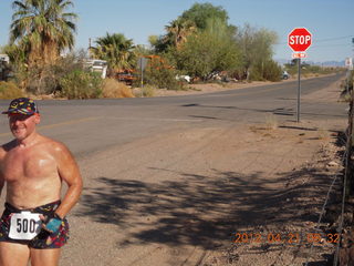 Bouse run - Adam running with #500 bib