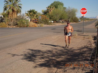 Bouse run - Adam running with #500 bib