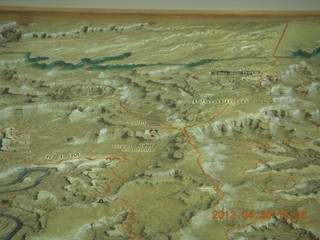 Canyonlands relief map at Visitors CenterCanyonlands relief map at Visitors Center