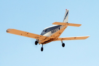 N8377W in flight