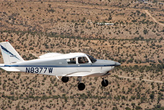 N8377W in flight