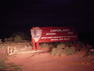 6 7x1. Canyonlands National Park sign