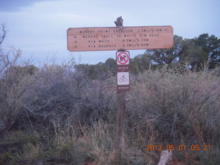 Canyonlands Murphy hike - sign