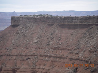 Canyonlands Murphy hike - Adam at vista view (tripod)