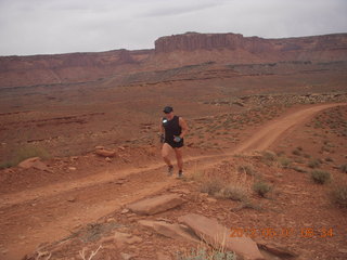 Canyonlands Murphy hike - Adam running (tripod)