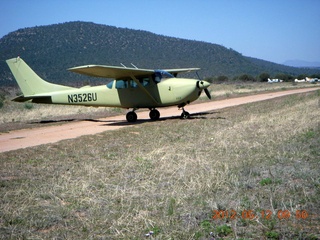 aerial - 'Young International' airstrip (AZ24) - Tommy's airplane