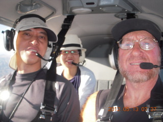 855 7xd. TC and Sandy and Adam flying in N8377W