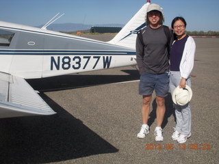 857 7xd. N8377W and TC and Sandy at Sedona Airport (SEZ)