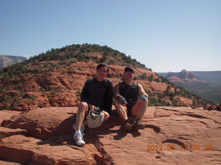 Adam flying N8377W over Colorado River