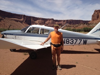 Adam and N8377W at Mineral Canyon (Jerry and Deborah photo)