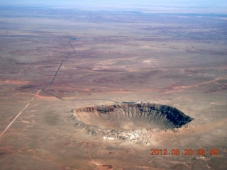 aerial - meteor crater