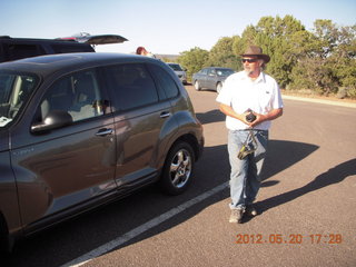 Canyon de Chelly tour - there's a goat in the upper left