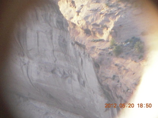 ancient ruins through view hole