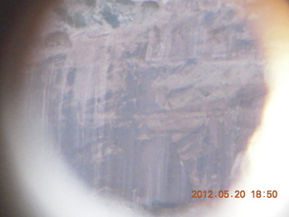 ancient ruins through view hole