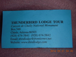 Thunderbird Lodge - Canyon de Chelly tour ticket