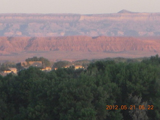 Thunderbird Lodge run - sunrise on the mountains