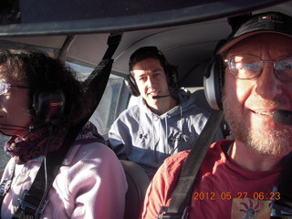 875 7xt. Marla, Josh, and Adam flying in N8377W