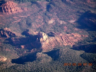 aerial - Sedona red rocks