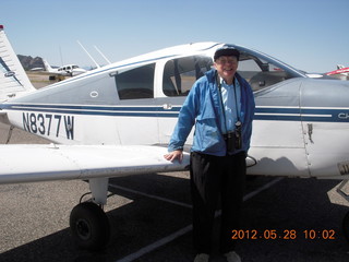 881 7xu. Bill and N8377W at Sedona Airport