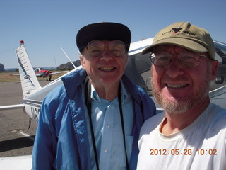 882 7xu. Bill and Adam and N8377W at Sedona Airport