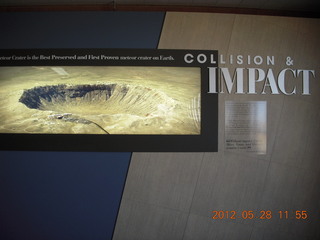 meteor crater - display sign