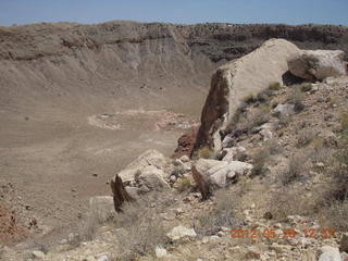 meteor crater - meteorite