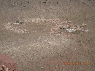 meteor crater bottom