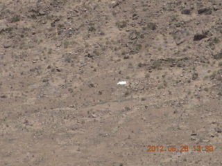 meteor crater - airplane wreckage on the bottom