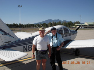 N8377W and Adam and Bill at Flagstaff Airport