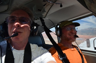 886 7y3. Howard and Adam flying in N8377W