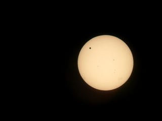 transit of Venus - the sun with my Nikon Coolpix point-and-shoot