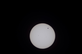 transit of Venus - Howard's pictures - the sun and Venus through a real telescope