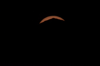 transit of Venus - Howard's pictures - the sun and Venus through a real telescope near sunset