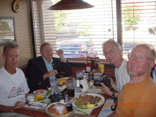 Ron, Bill, Howard, and Adam at the Black Bear Diner for breakfast