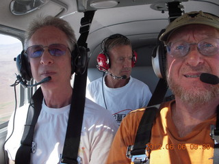 926 7y6. Howard, Ron, and Adam flying in N8377W