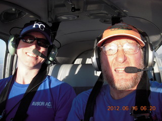 N8377W and Adam and Bill at Flagstaff Airport