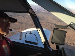 Chris and Adam flying in N8377W