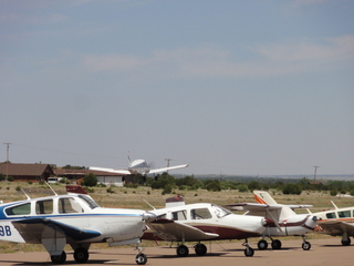 973 7zl. Adam and N8377W taking off at White Mountain Lake Airport (21AZ)