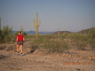 Hubbard-Gateway airstrip run - Adam running - back