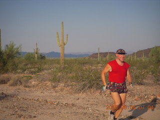 Canyonlands Murphy hike - Adam running (tripod)