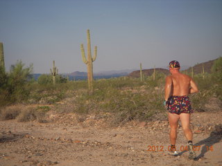 Hubbard-Gateway airstrip run - Adam running - back