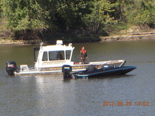 Hastings Bridge Float-In - boat arrest