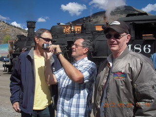 213 81v. Durango-Silverton Narrow Gauge Railroad - Larry J, Jim B, Larry S