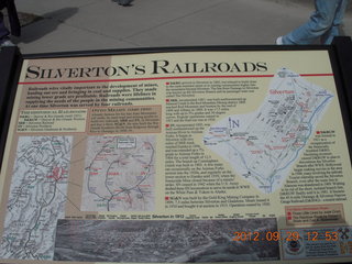 Durango-Silverton Narrow Gauge Railroad sign