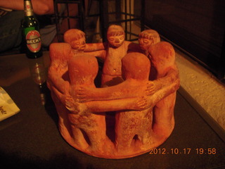 cool circle of friends sculpture at Jim S's