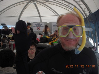 Great Barrier Reef tour - Adam in snorkel mask