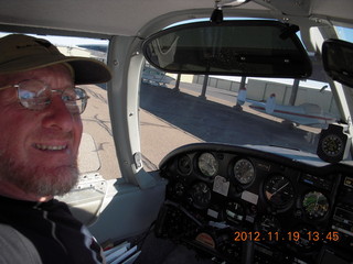 978 83k. Adam waiting to fly N8377W with new engine