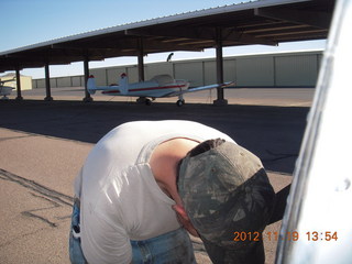 Derrick checking out new engine for n8377w