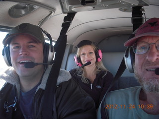 8 83q. Sean, Kristina, Adam flying in N8377W
